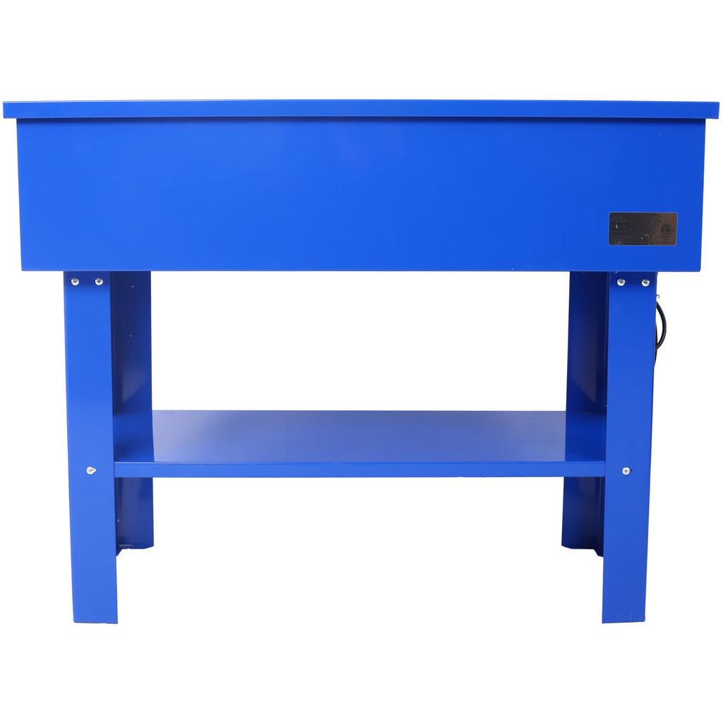 40 Gallon Parts Washer with 24 Gallon Solvent Capacity - Heavy Duty Steel Construction, 5 GPM Pump, Removable Shelf for Garage, Workshop