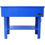 40 Gallon Parts Washer with 24 Gallon Solvent Capacity - Heavy Duty Steel Construction, 5 GPM Pump, Removable Shelf for Garage, Workshop