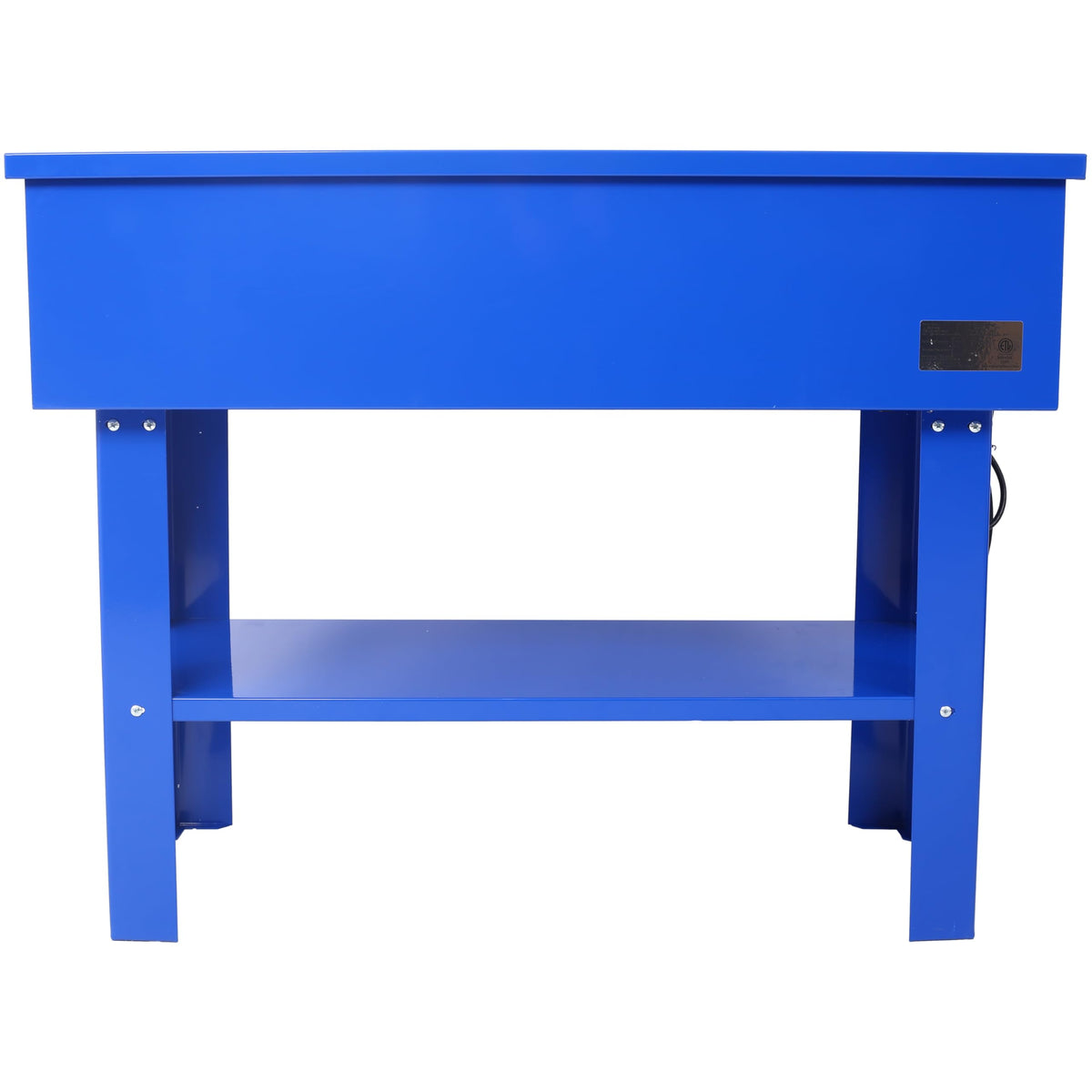 40 Gallon Parts Washer with 24 Gallon Solvent Capacity - Heavy Duty Steel Construction, 5 GPM Pump, Removable Shelf for Garage, Workshop