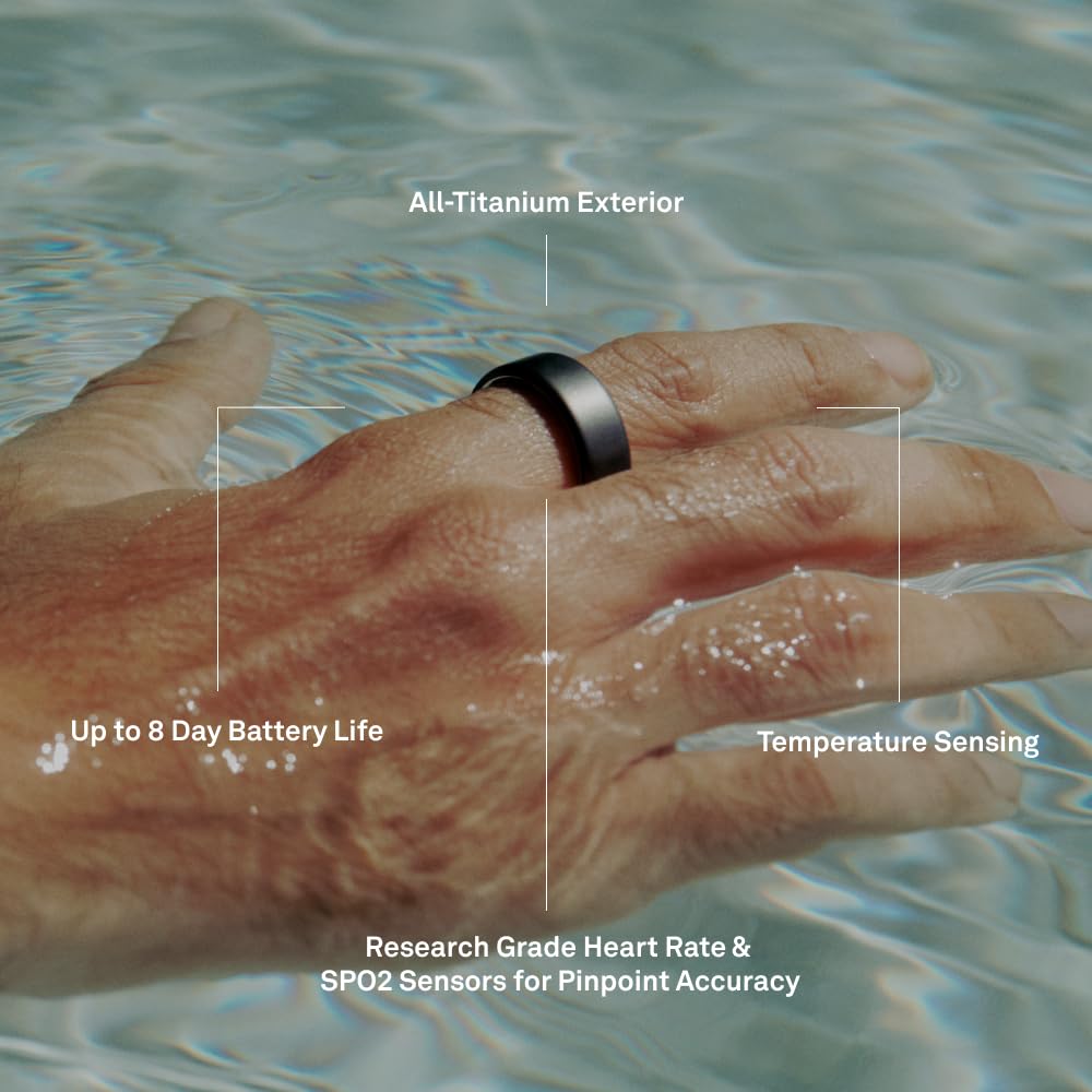 Oura Ring 4 Smart Ring - Silver - Size 11