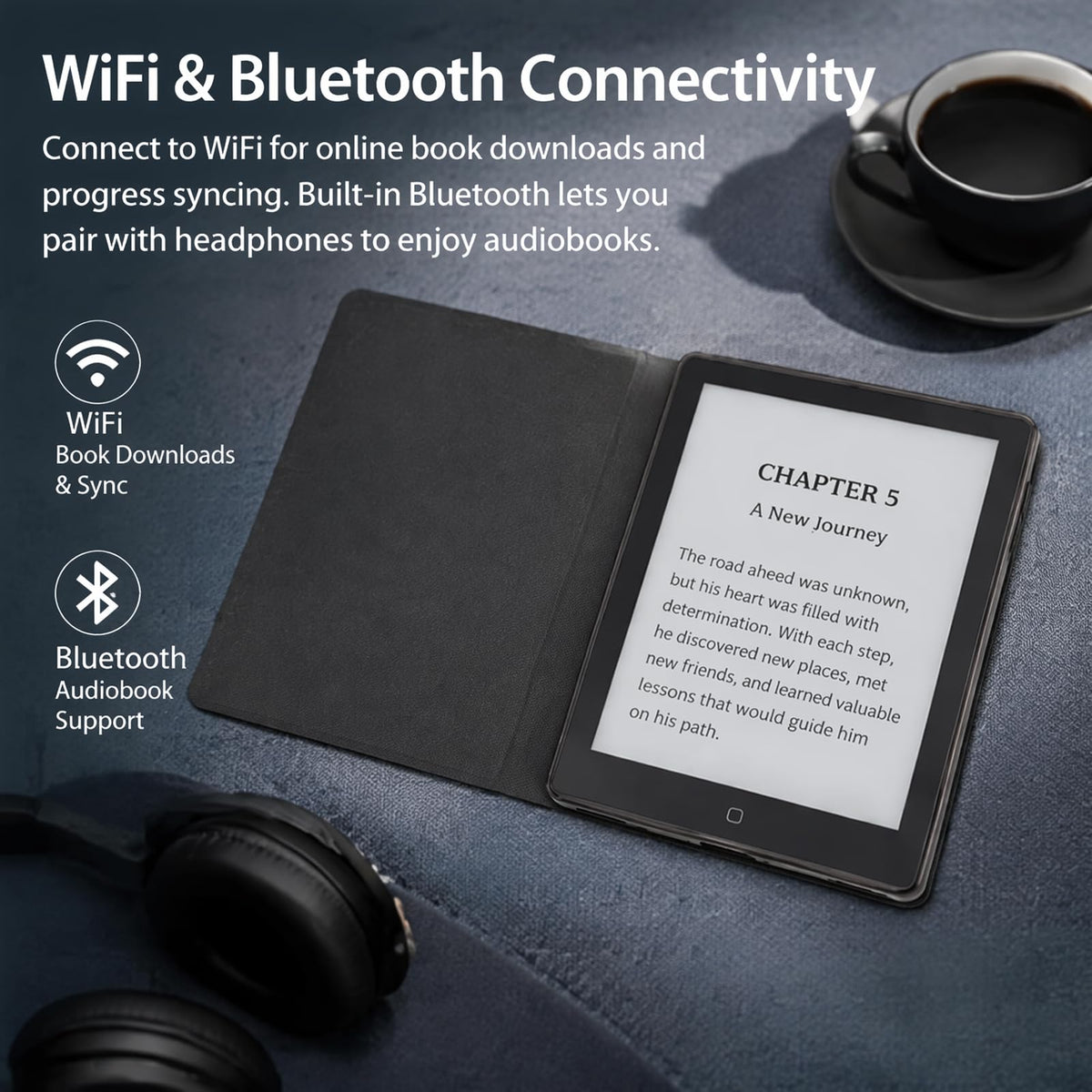 Sanpyl 6 Inch Ebook Reader with WiFi Bluetooth