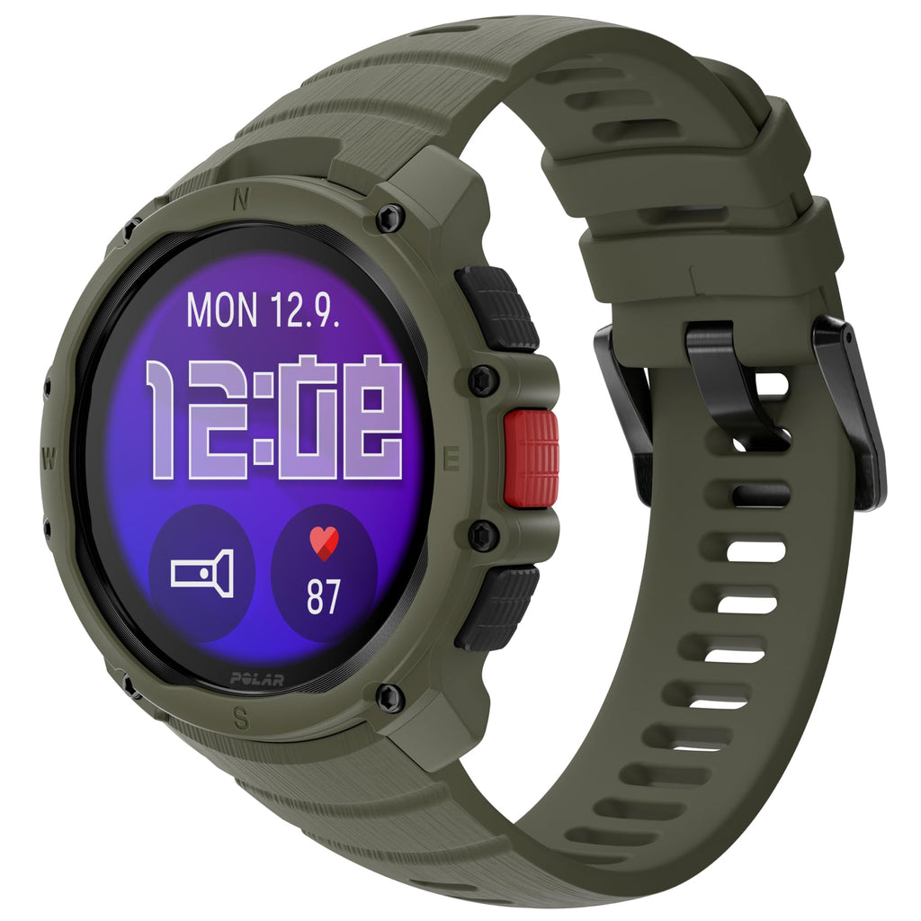 Polar Street X – GPS Running Sports Watch – Rugged Waterproof – 170+ Sport Profiles – 10 Day Battery – AMOLED Display – Wrist Based Heart Rate Monitor – Built-in Flashlight