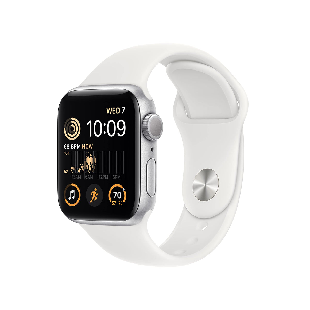 Apple Watch SE (2nd Gen) (GPS, 40mm) - Midnight Aluminum Case with Midnight Sport Band, S/M (Renewed)