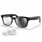 4K Smart Glasses with Camera, AI Glasses with EIS Stabilization, Photochromic Blue Light Blocking Lenses, Real-Time Translation, 410mAh Battery, 10+ Days Standby, HiFi Audio