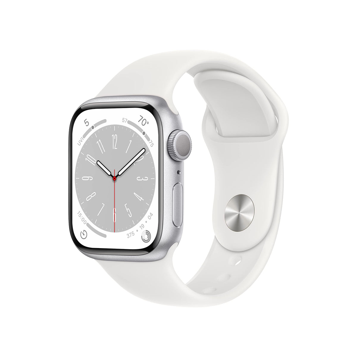 Apple Watch Series 8 [GPS, 41mm] - Midnight Aluminum Case with Midnight Sport Band, M/L (Renewed)