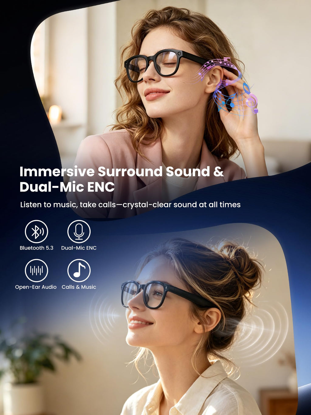Smart Glasses with Camera, AI Translation Camera Glasses