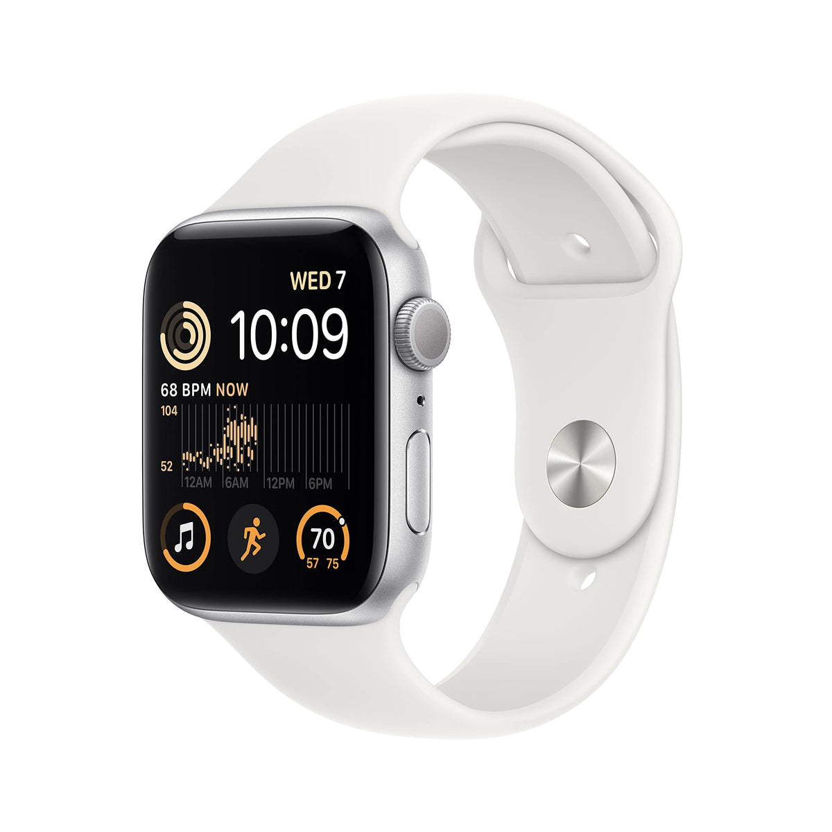 Apple Watch SE (2nd Gen) (GPS, 40mm) - Midnight Aluminum Case with Midnight Sport Band, S/M (Renewed)