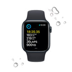 Apple Watch SE (2nd Gen) (GPS, 40mm) - Midnight Aluminum Case with Midnight Sport Band, S/M (Renewed)