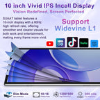 Tablet 2026 Android 15 Tablets with 2.0GHz Octa-Core, 30GB 64GB 2TB Expand, 10 inch Tablet with Keyboard, FHD IPS Display, Gemini AI, 8MP Camera, WiFi 6, 6000mAh, Widevine L1, BT 5.0 -Gray
