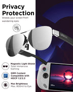 Lenovo Legion Glasses Gen 2 - Micro-OLED Personal Wearable Monitor for Gaming & Movies, FHD 120Hz Plug-and-Play Display for Lenovo Legion Go & USB-C Devices, High-Fidelity Audio & Privacy