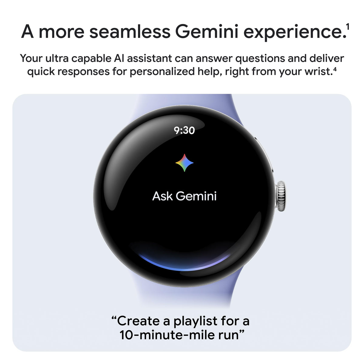 Google Pixel Watch 4 (45mm) - Smartwatch - Moonstone Active Band - Wi-Fi