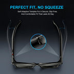 AI Smart Glasses with 4K EIS POV Camera, Photo Capture/Video Recording, AI Assistant/Object Recognition, Real-Time Translator, Open-Ear Audio, Photochromic+Blue Light Lenses, Travel Tech Gift