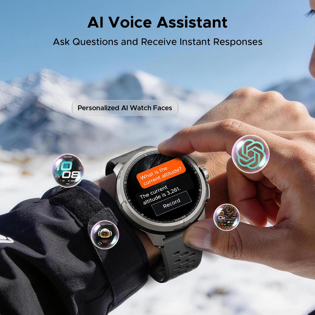 ANYMOVINGM1 PRO Smart Watch,Dual-Band GPS&GPX Offline Navigation