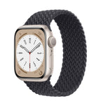 Apple Watch Series 8 (GPS, 41MM) - Starlight Aluminum Case with Midnight Braided Solo Loop (Renewed)