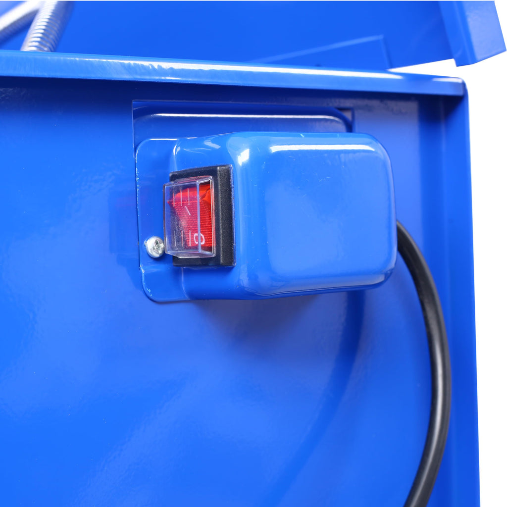 40 Gallon Parts Washer with 24 Gallon Solvent Capacity - Heavy Duty Steel Construction, 5 GPM Pump, Removable Shelf for Garage, Workshop