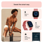 Google Fitbit Versa 4 Fitness Smartwatch - Pink Sand/Copper Rose
