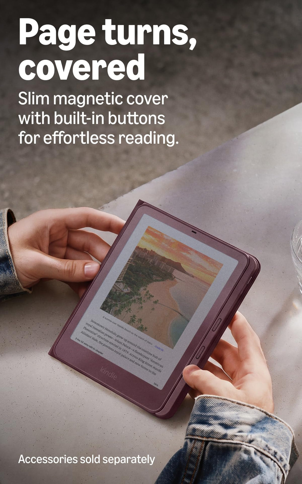 Amazon Kindle Colorsoft Signature Edition 32GB (newest model), Thinner, new aluminum design, 7" color display, Auto-adjusting front light, Fig