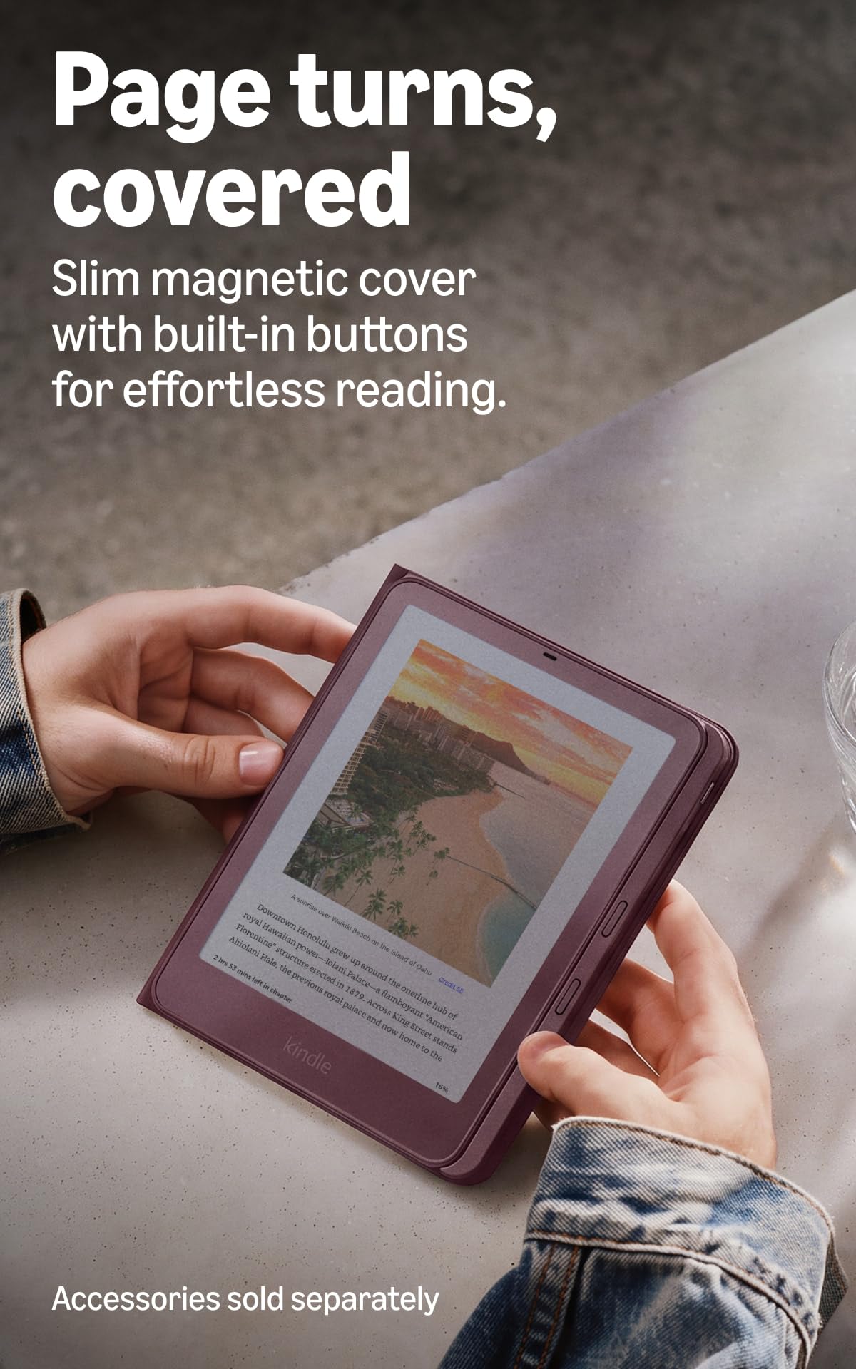 Amazon Kindle Colorsoft Signature Edition 32GB (newest model), Thinner, new aluminum design, 7" color display, Auto-adjusting front light, Fig