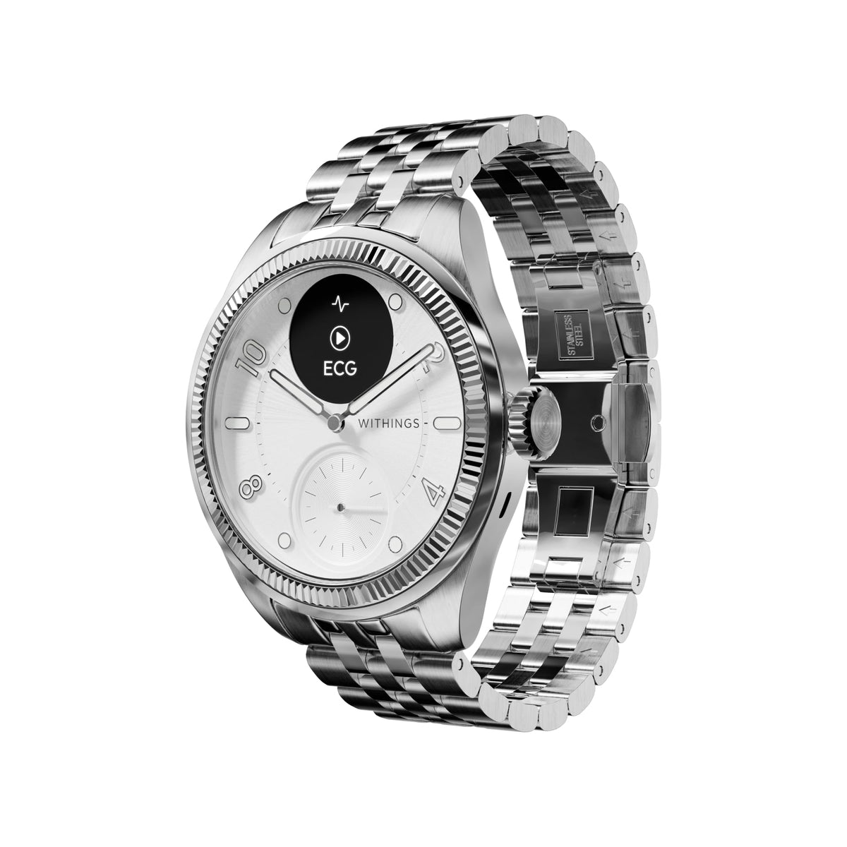 Withings Scanwatch Nova - Heart Health Hybrid Smart Watch for Men & Women - SPO2, Temperature Monitoring, Sleep, Respiratory Health, Cycle Monitoring, 30-Day Battery Life, Apple iOS/Android