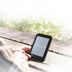 E-Reader, 6 inch E‑Book Reader with E‑Ink Screen, 1024 x 768 Resolution Display 300DPI Electronic Paper Book with Blue Cover, E-Paper Supports TF Card for Adult, Kids(Black 2)