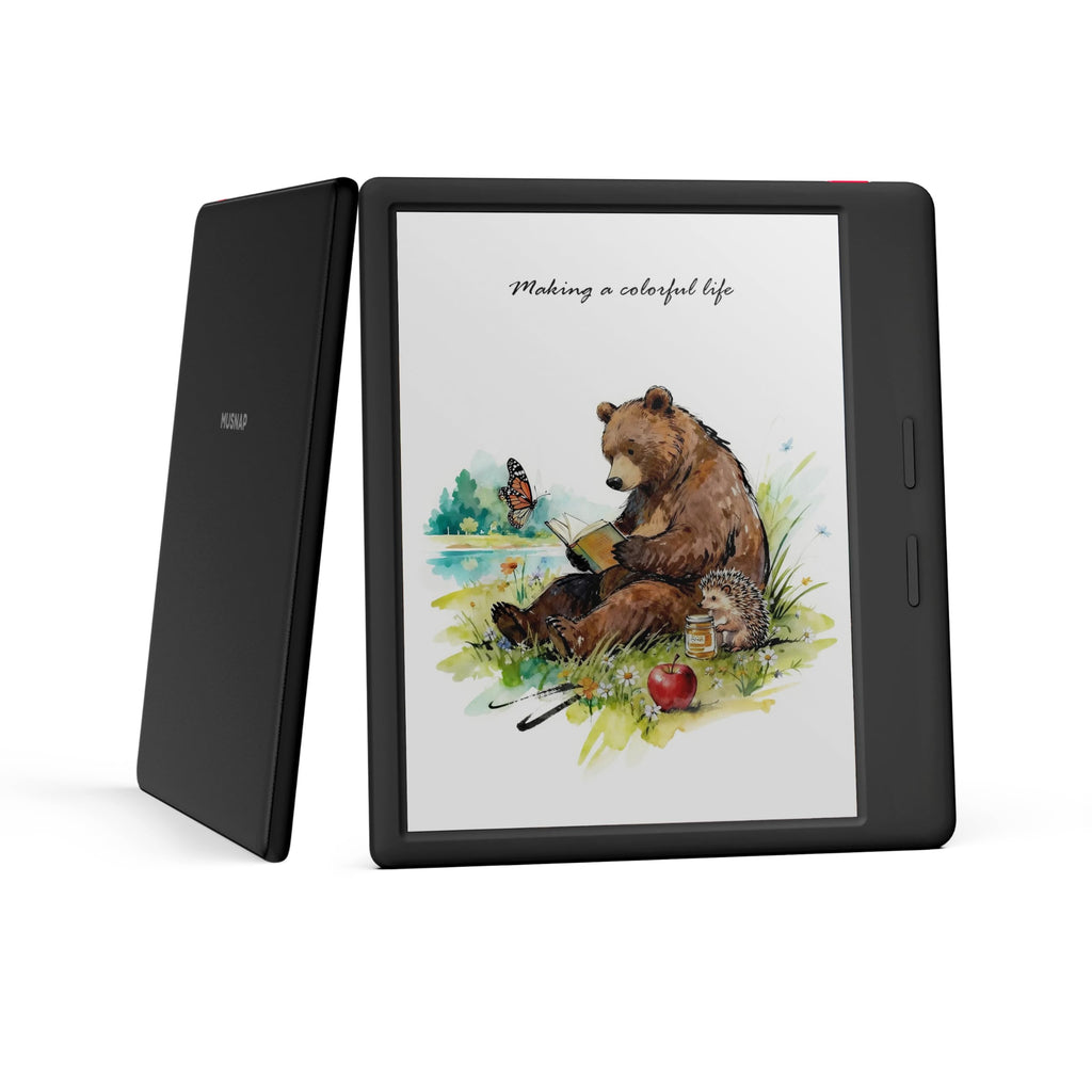 Ocean Color eBook 7” Reader with Cover (Stylus Pen Not Included)