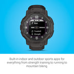 Garmin Instinct® Crossover Solar, Hybrid Smartwatch, 45mm, Graphite
