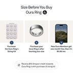 Oura Ring 4 Smart Ring - Silver - Size 11