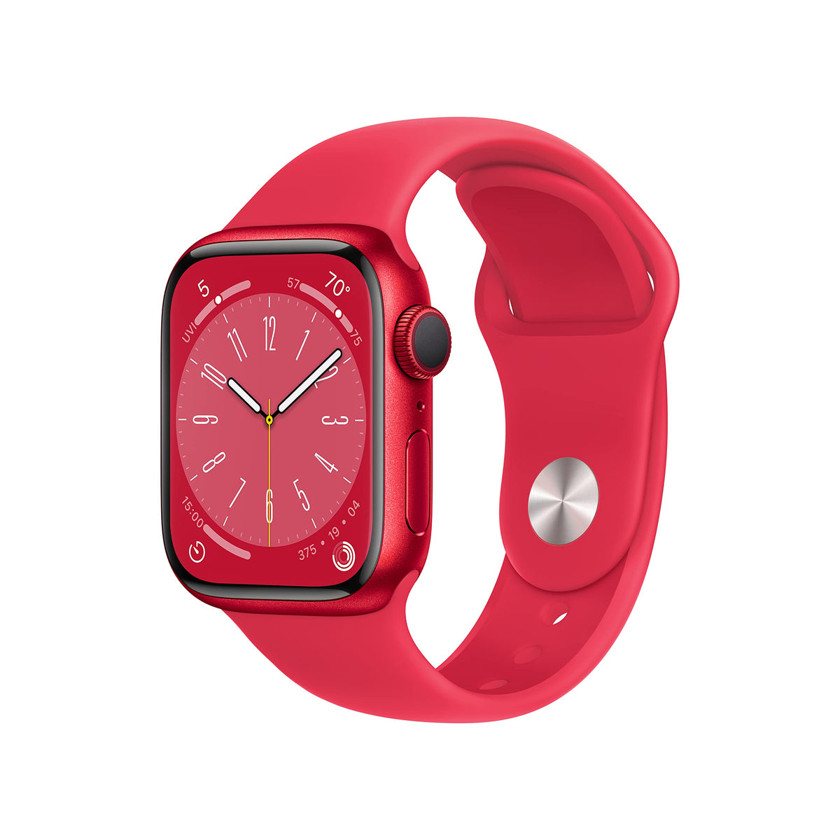 Apple Watch Series 8 [GPS, 41mm] - Midnight Aluminum Case with Midnight Sport Band, M/L (Renewed)