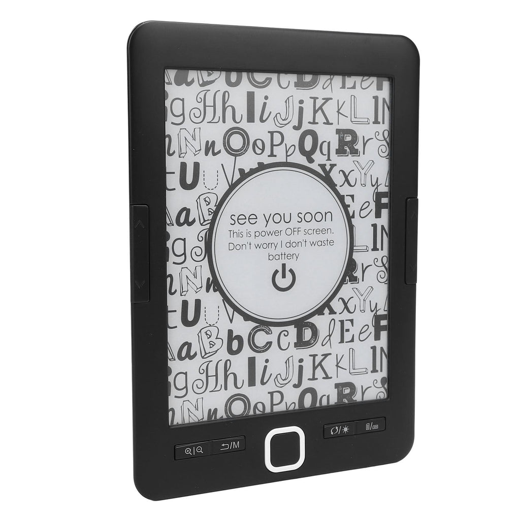BK6033 Electric Book Reader with 6 Inch Ink Screen, Adjustable Brightness & 8GB Storage, Portable Digital E - Reader for Commuting, Travel, and Home Reading
