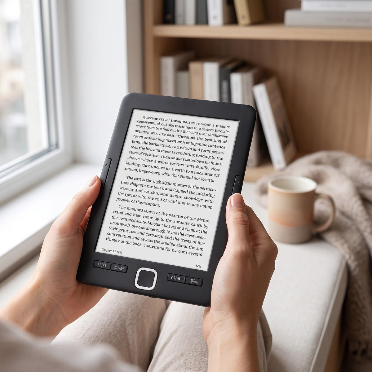 Zunate 6 Inch Ink Screen Ebook Reader, 16GB Portable E Reader