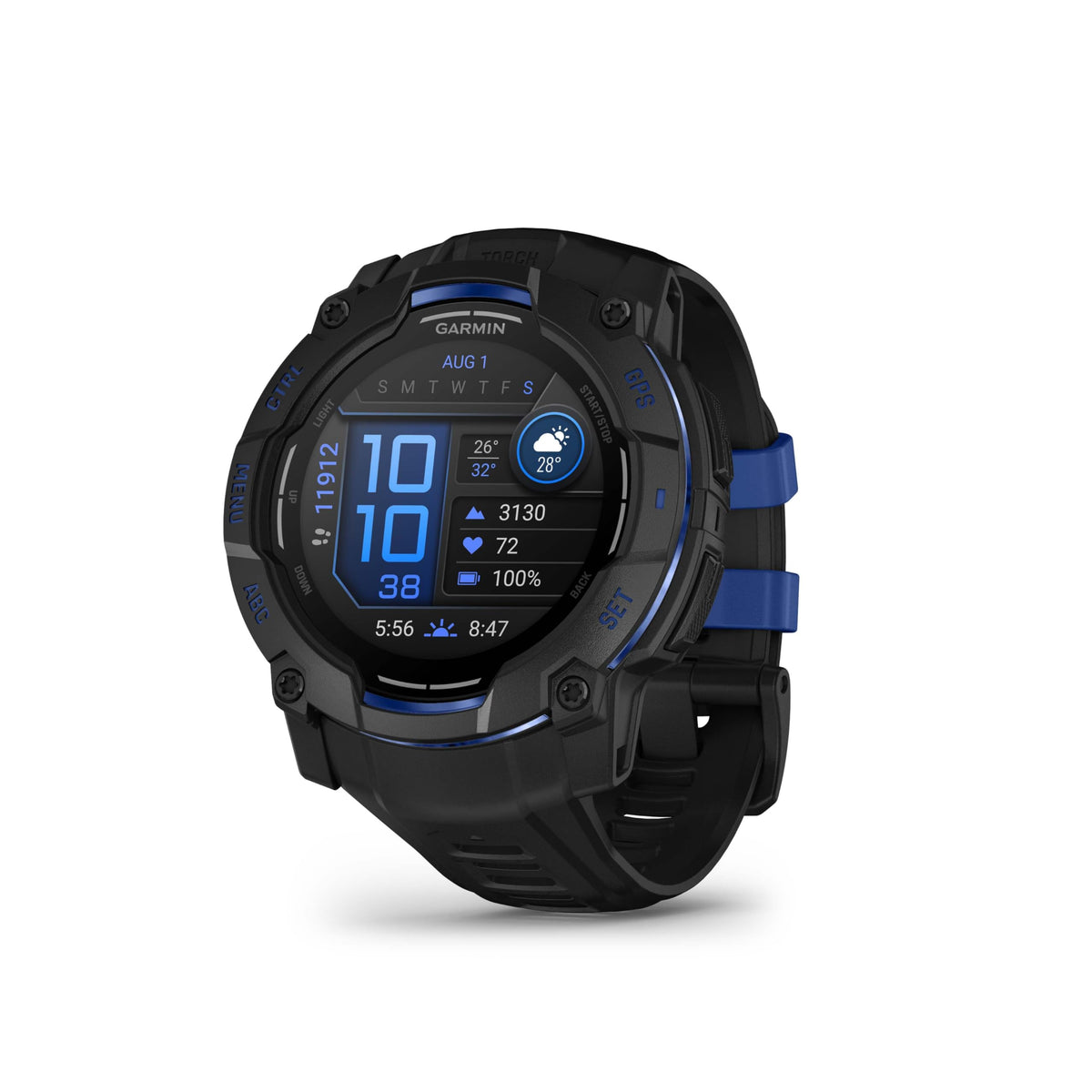 Garmin Instinct® 3 AMOLED, Rugged GPS Smartwatch, 45mm, Black