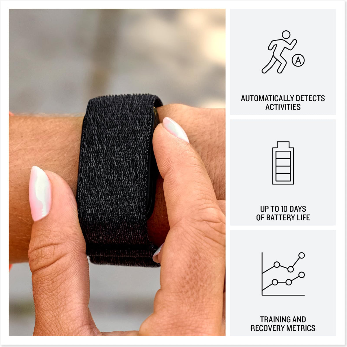 Garmin CIRQA™ Smart Band, No Subscription, S-M Captain Blue