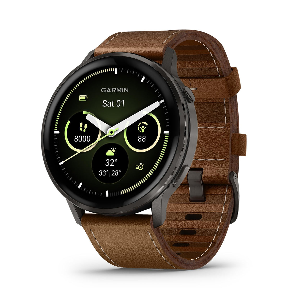 Garmin Venu® 4, Advanced Fitness Smartwatch, 45mm, Black Silicone