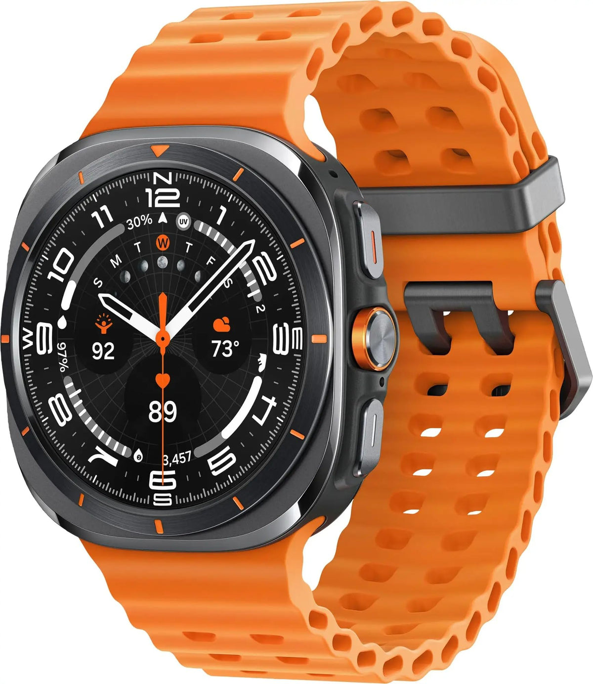SAMSUNG Galaxy Watch Ultra 47mm LTE AI Smartwatch w/Energy Score, Wellness Tips, Heart Rate Tracking, Sleep Monitor, Fitness Tracker, GPS, 2024,Titanium Gray (Renewed)