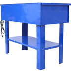 40 Gallon Parts Washer with 24 Gallon Solvent Capacity - Heavy Duty Steel Construction, 5 GPM Pump, Removable Shelf for Garage, Workshop