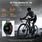 Anywise W1Pro Smart Watch for men, 5ATM Dual-Band GPS Offline Map