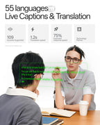 RayNeo iO Smart Glasses, 33g, AI Voice Recorder, Translation, Teleprompter