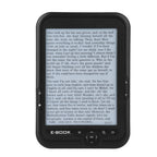 E-Reader, 6 inch E‑Book Reader with E‑Ink Screen, 1024 x 768 Resolution Display 300DPI Electronic Paper Book with Blue Cover, E-Paper Supports TF Card for Adult, Kids(Black 2)
