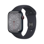 Apple Watch Series 8 [GPS, 41mm] - Midnight Aluminum Case with Midnight Sport Band, M/L (Renewed)