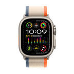 Apple Watch Ultra 2 [GPS + Cellular 49mm] Smartwatch with Rugged Titanium Case & Orange/Beige Trail Loop M/L. Fitness Tracker, Precision GPS, Action Button, Extra-Long Battery Life