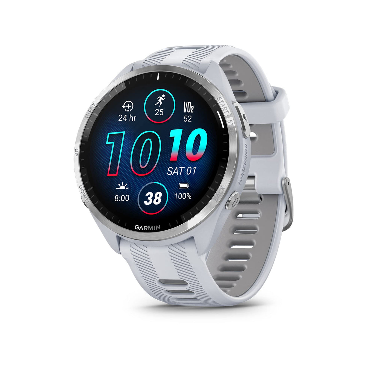 Garmin Forerunner® 965, Running Smartwatch, 47mm, Black/Powder Gray