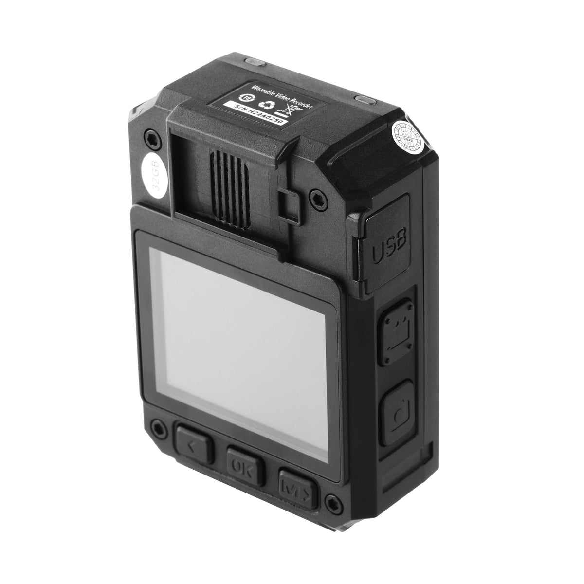 MIUFLY S2 PRO 2K Voice Control Camera, Wearable Camera with Night Vision, GPS, Built in 128G Memory