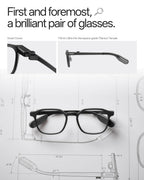 RayNeo iO Smart Glasses, 33g, AI Voice Recorder, Translation, Teleprompter