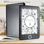 BK6033 Electric Book Reader with 6 Inch Ink Screen, Adjustable Brightness & 8GB Storage, Portable Digital E - Reader for Commuting, Travel, and Home Reading
