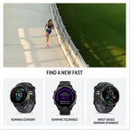 Garmin Forerunner® 970, 47mm, Carbon Gray DLC Titanium, Black/Whitestone