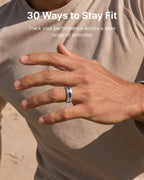 RENPHO Lynx Smart Ring, Subscription-Free App, Silver, Size 11