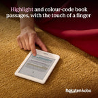 Kobo Clara Colour | Colour eReader | 6” Glare-Free Colour E Ink Kaleido™ 3 Display | Dark Mode Option | Waterproof | Audiobooks | 16GB of Storage | White