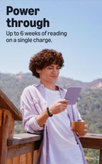 Amazon Kindle 16GB (newest model), Now thinner, lighter, and faster, 6" display, Ube