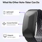 Gem Wearable AI Voice Recorder, Transcribe & Summarize, Wristband