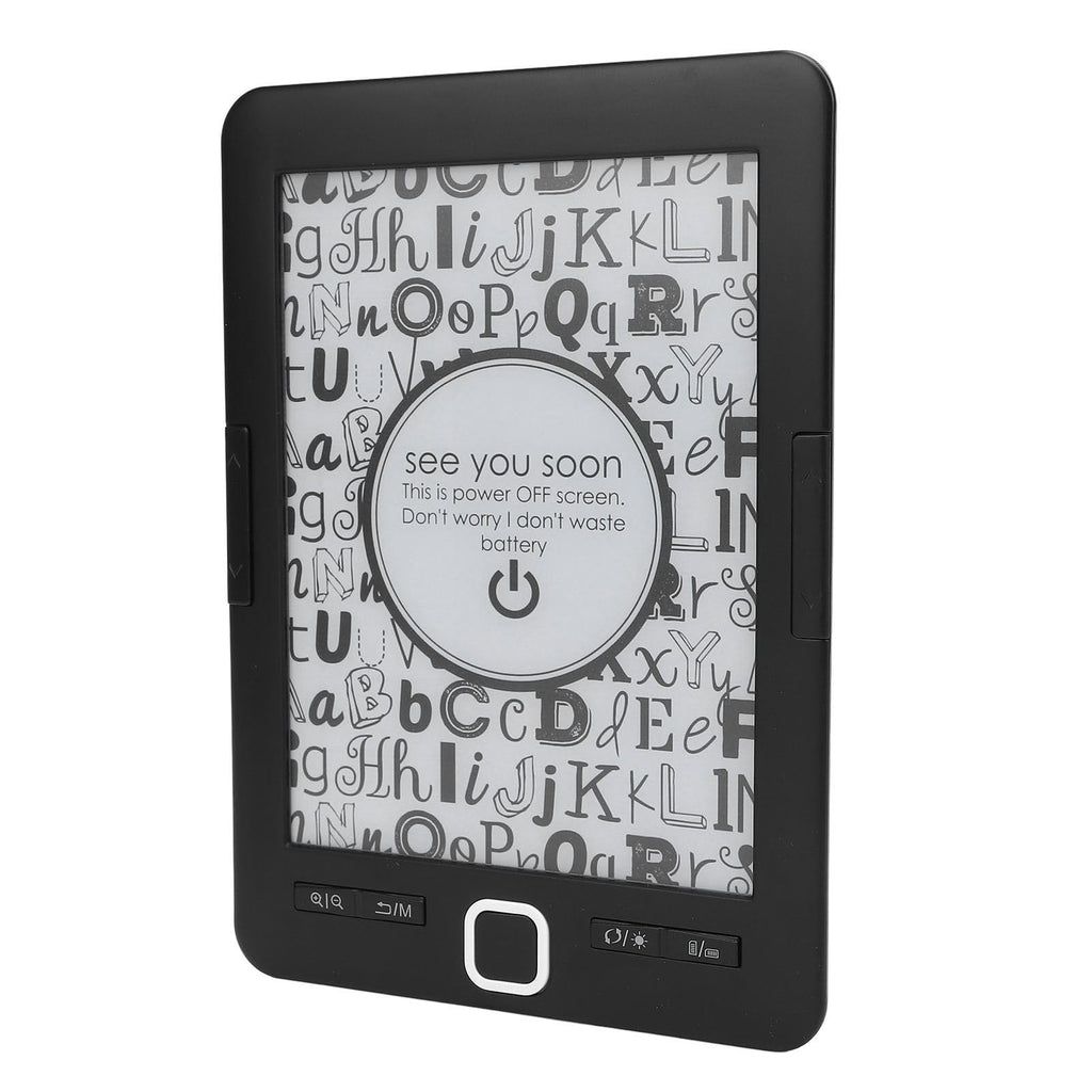BK6033 Electric Book Reader, 6 Inch Ink Screen E Reader with 8GB Storage, Adjustable Brightness and Font for Commuting Travel, Portable Digital Reading Device